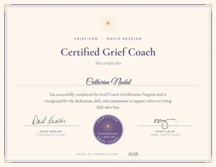 Catherine Nadal – Grief Coach Certificate